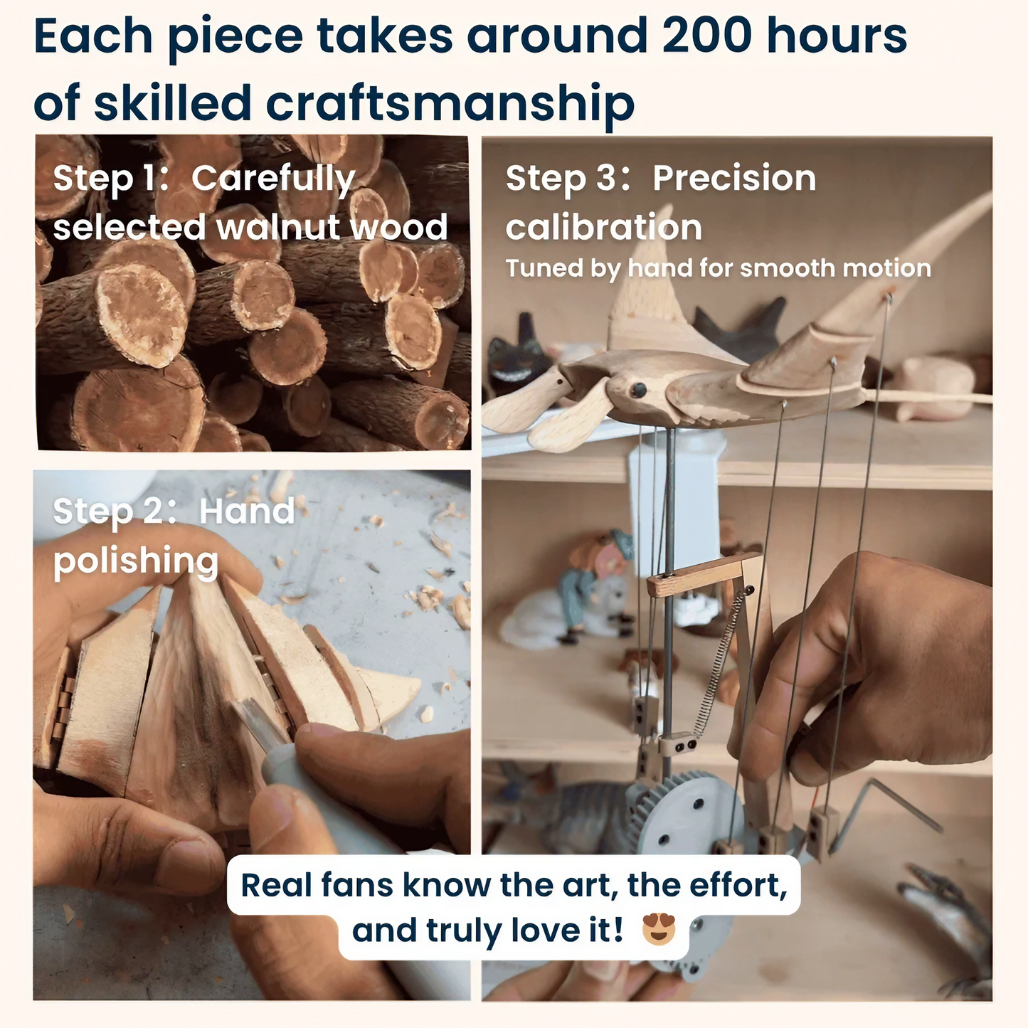 Marvela™ Handcrafted Manta Ray Automaton